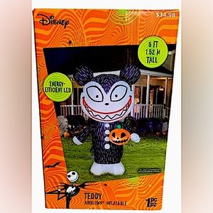 5 Foot LED Airblown Inflatable Scary Teddy - Nightmare Before Christmas